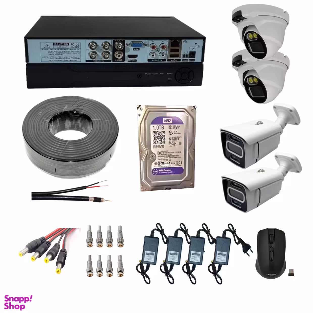 پکیج کامل دوربین مداربسته 4 عددی مدل 4CA2MDV