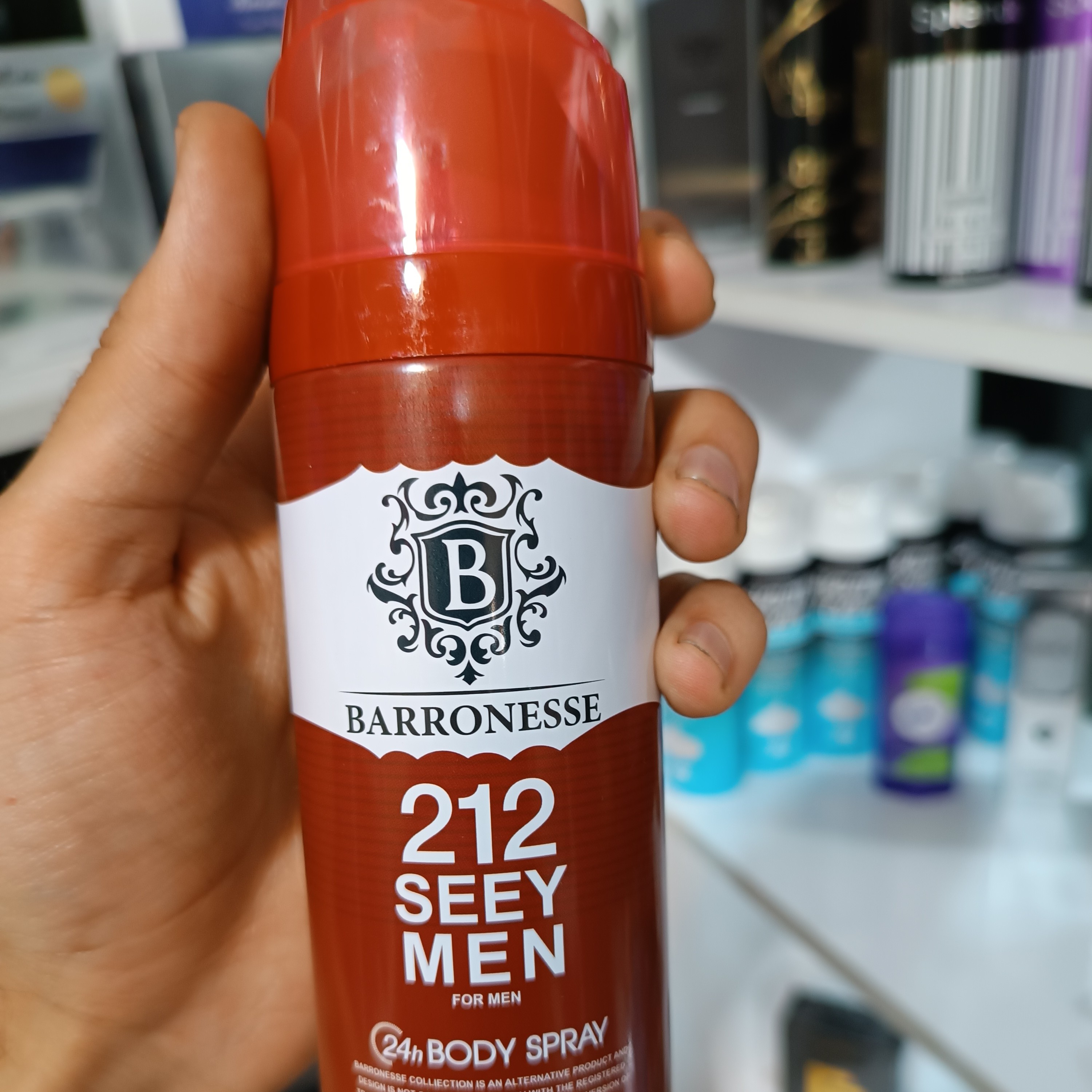 اسپری بدن 212مردانه شرکتی بارونس باکیفیت