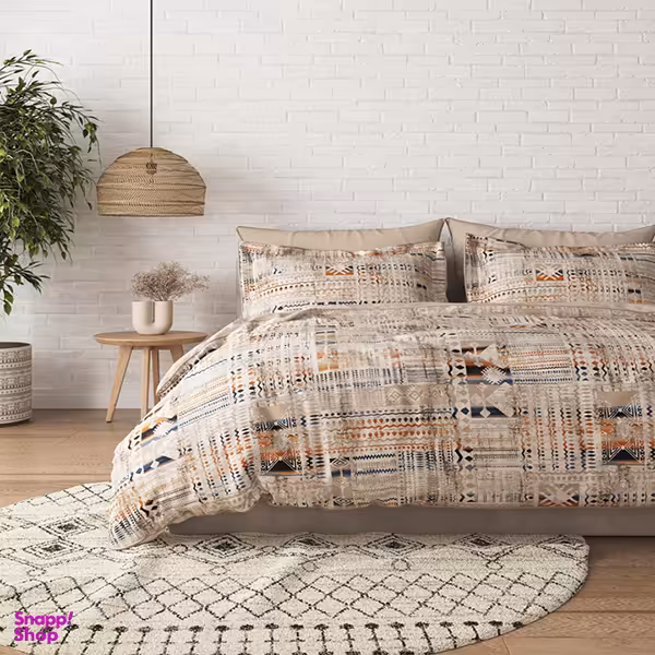 سرویس لحاف دو نفره 7 تکه دنزو کد 1001 سایز 180×200 سانتی متر