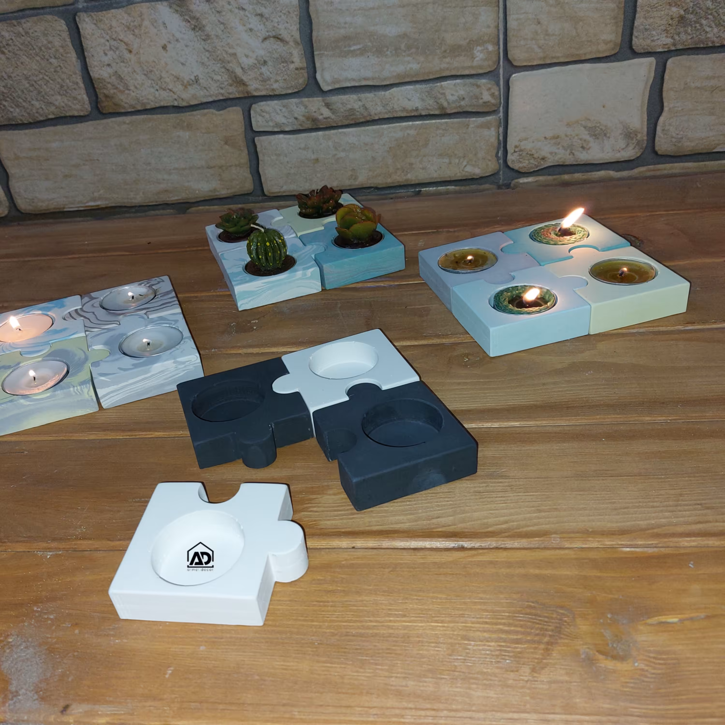 جاشمعی پازلی های آرمل دکور قابل سفارش در رنگ دلخواه شما