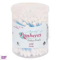 گوش پاک کن پنبه ریز (Panberes) مدل جعبه ای بسته 100 عددی