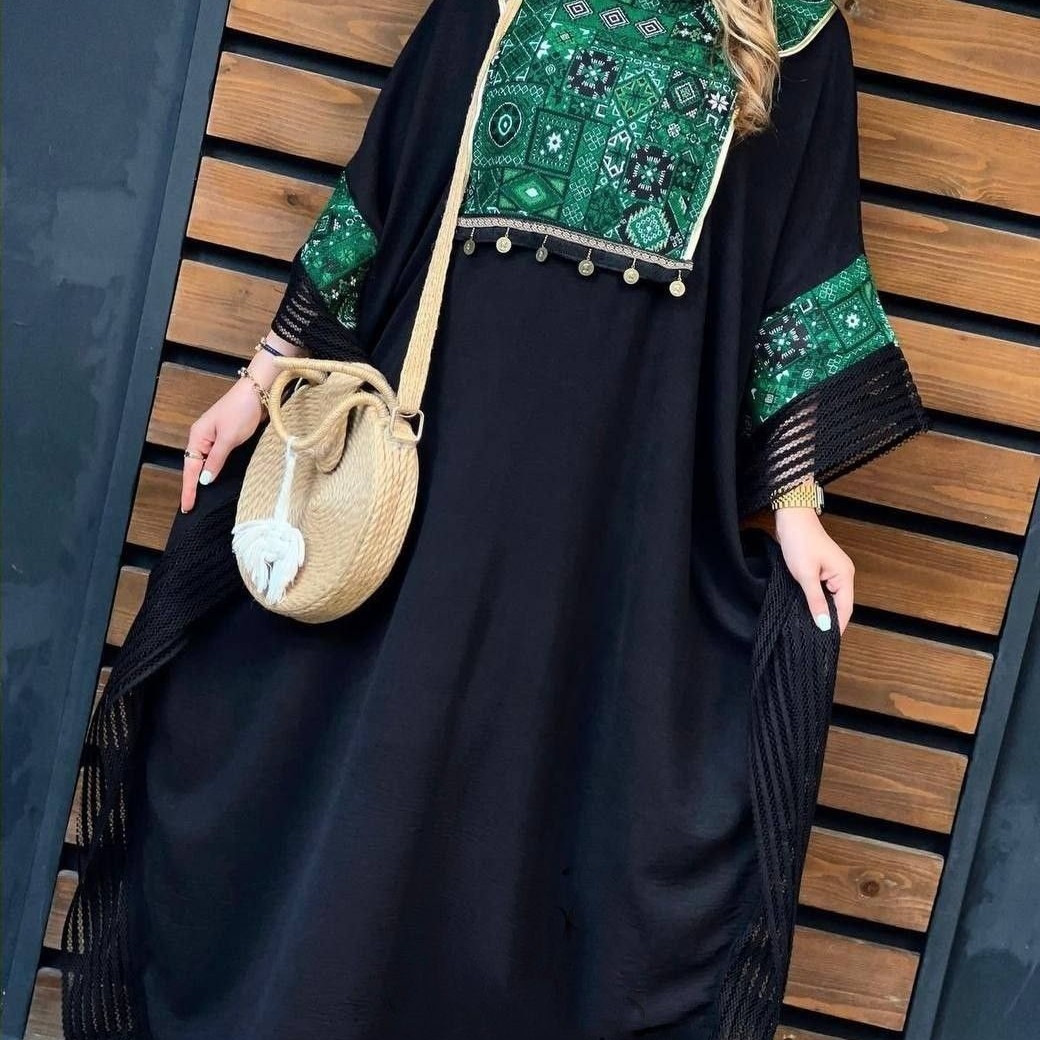 کد elsh873 مانتو عبایی مدل الیکا جنس ابروبادی فری سایز 38 تا 50 ارسال رایگان