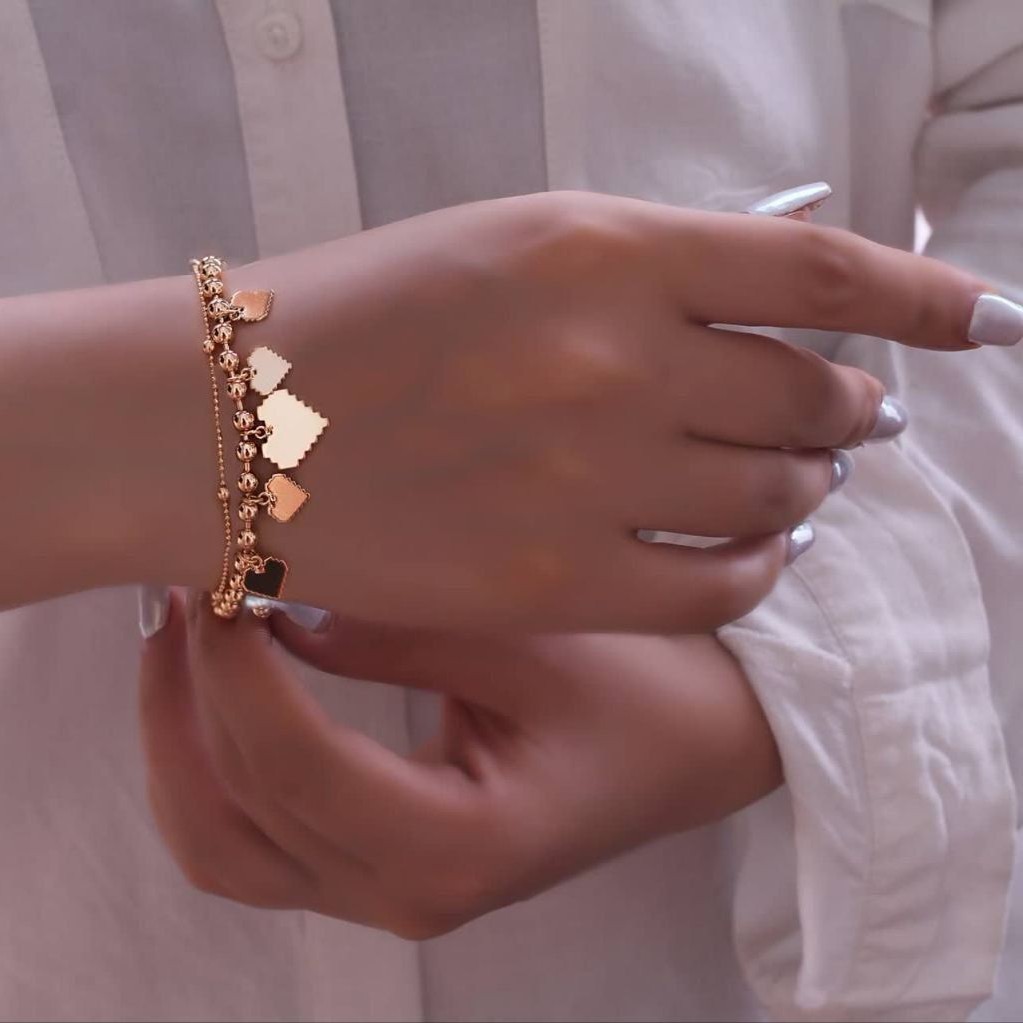 دستبند کد11678 برند ژوپینگ  xuping.نگین اتمی.آبکاری طلا.رنگ ثابت.ضدحساسیت