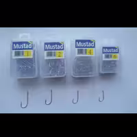 قلاب ماهیگیری موستاد Mustad در سایز های 1.2.4.6