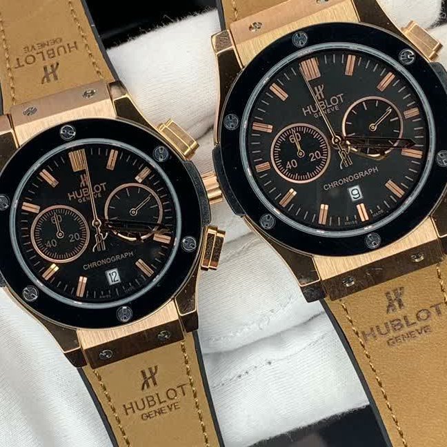 ساعت مچی مردانه هابلوت قفل کلیپسی اصلی هابلوت موتور ژاپن   Hublot 