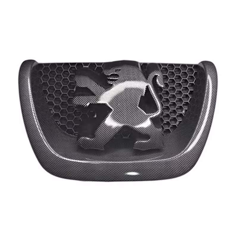 آرم جلو پنجره 207 مشکی کربن مناسب خودرو پژو 207