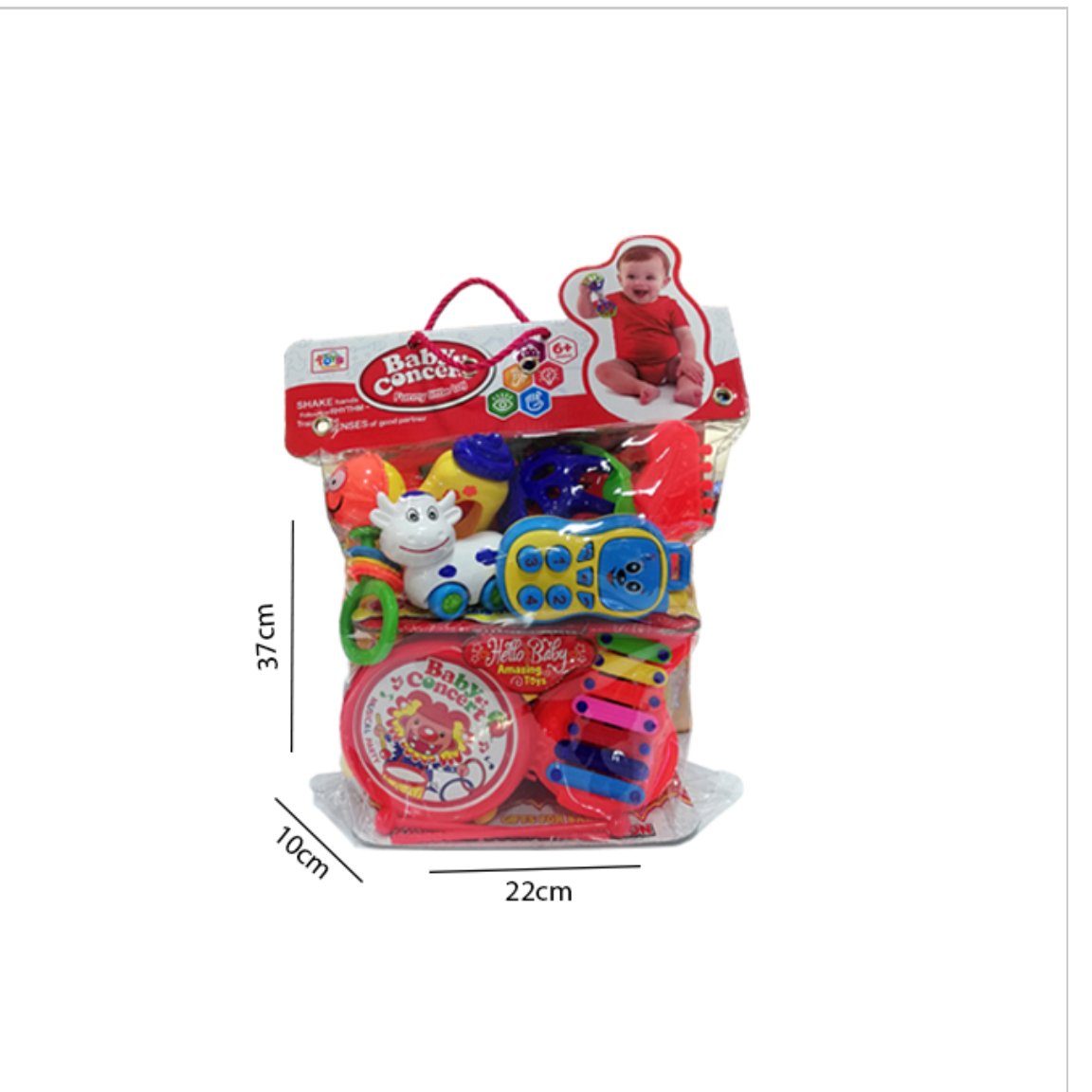 جغجغه 8 عددی بزرگ جذاب کد 62