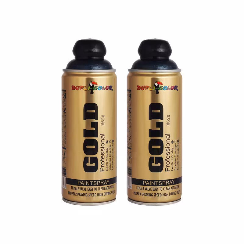 اسپری رنگ  متالیک سرمه ای دوپلی کالر مدل m620 حجم 400 میلی لیتر مجموعه 2 عددی