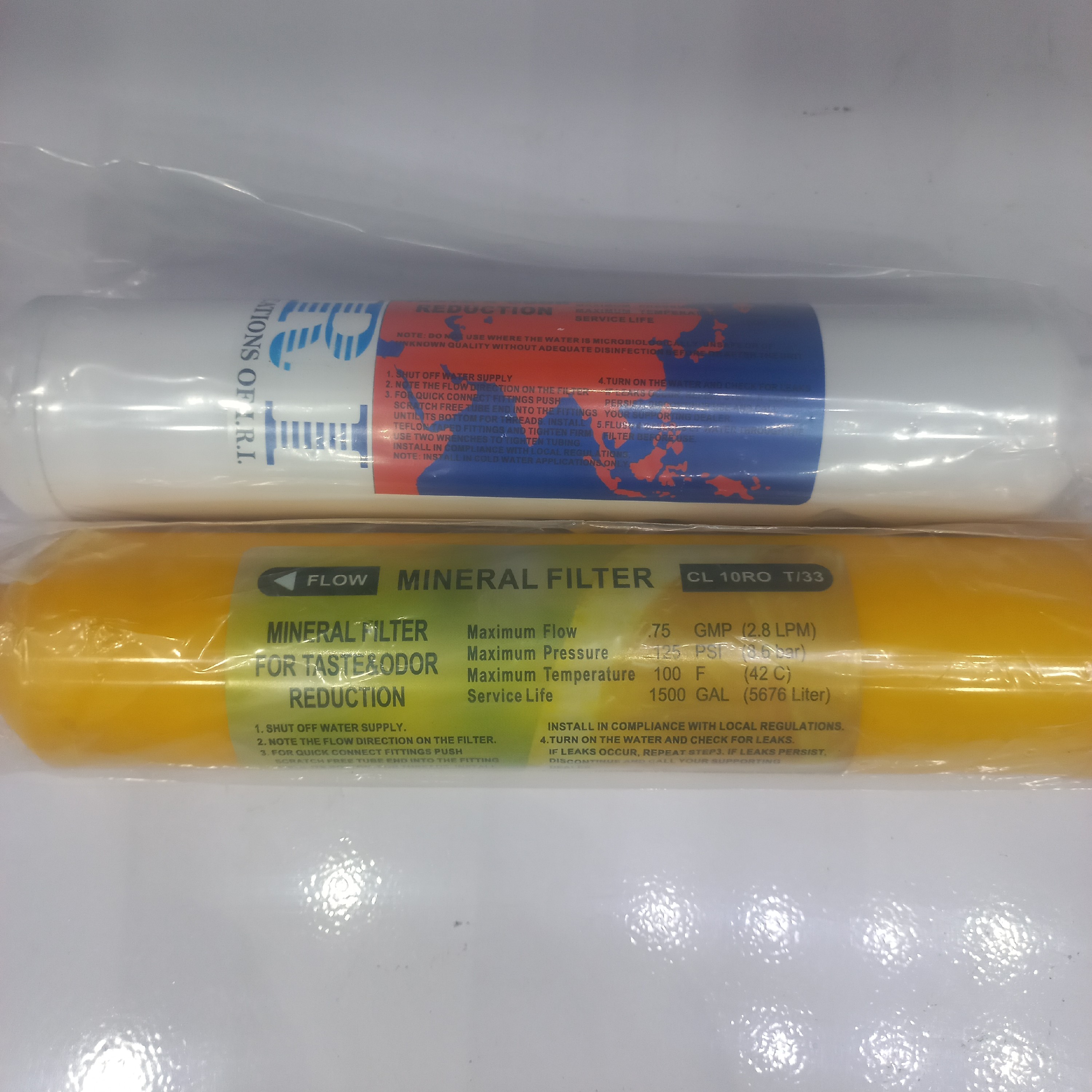 فیلترپست کربن(مرحله5) ومینرال(مرحله6) تصفیه اب خانگی