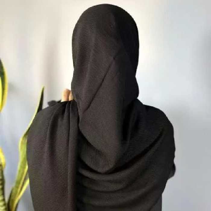 روسری مشکی درختی قواره 140