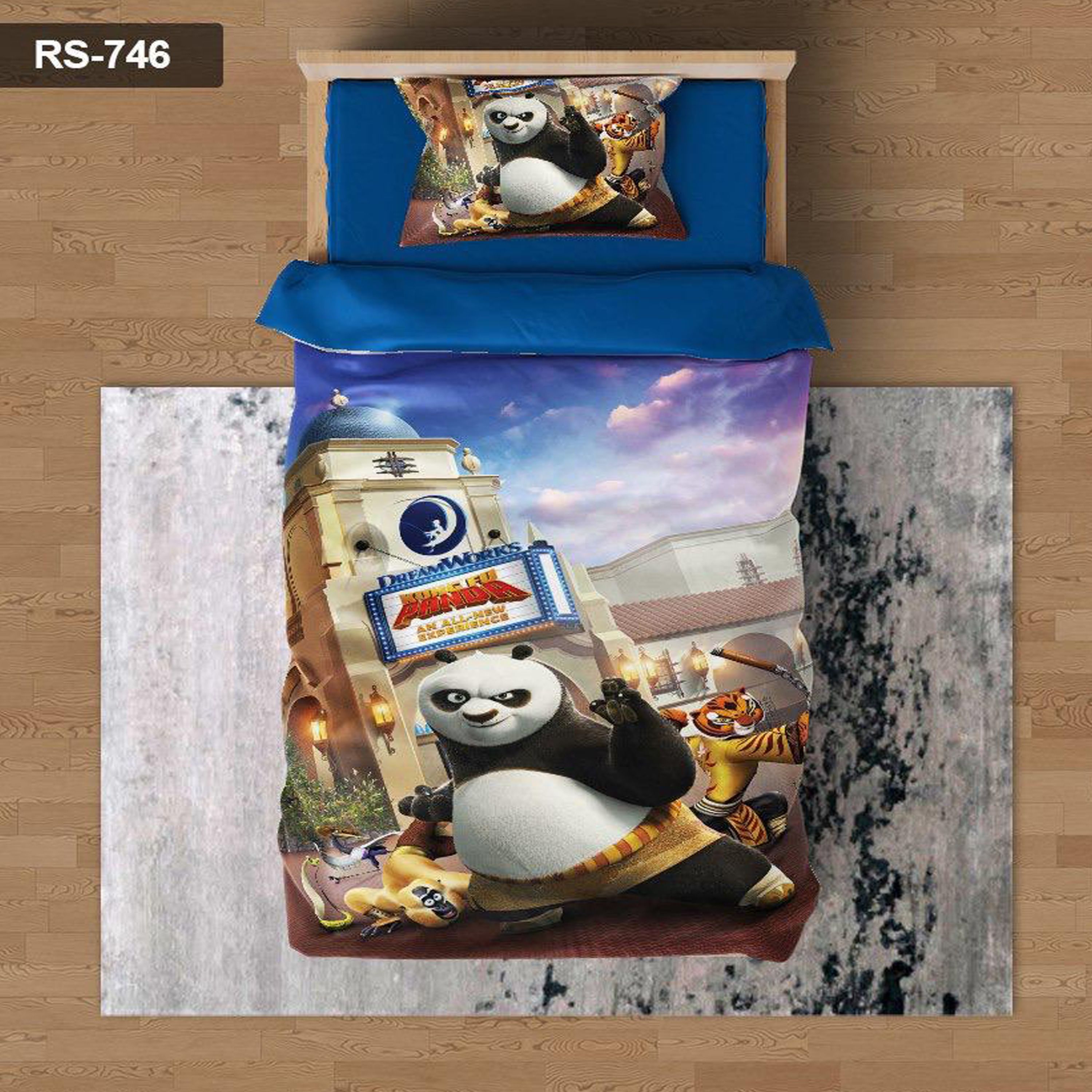 سرویس روتختی 1 نفره تنسل چاپی برندترک لند (Turk Land)  کد rs 746