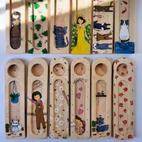 جاعودی چوبی نقاشی شده 