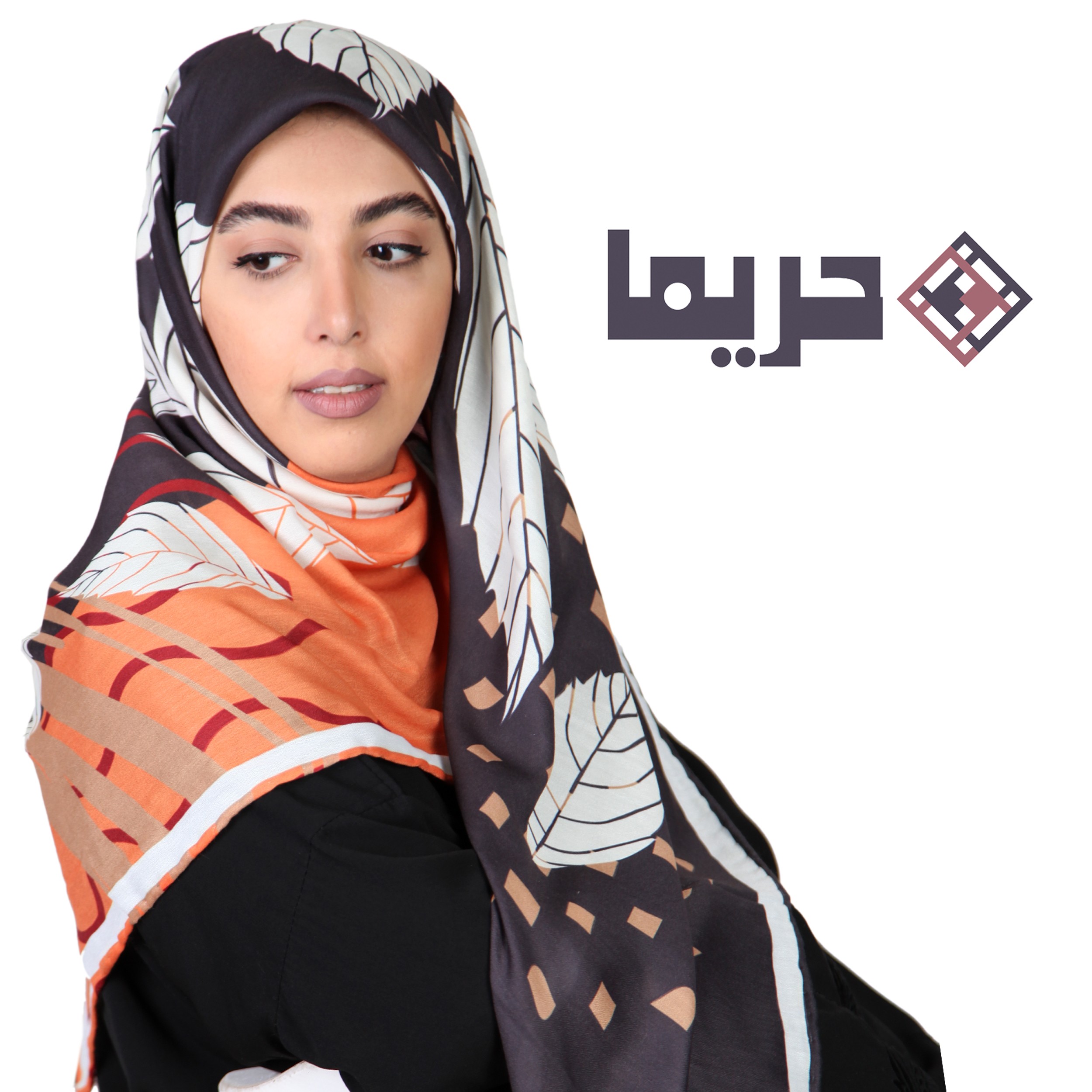روسری نخ ابریشم دور دست دوز بسیار لطیف و شیک کد 207