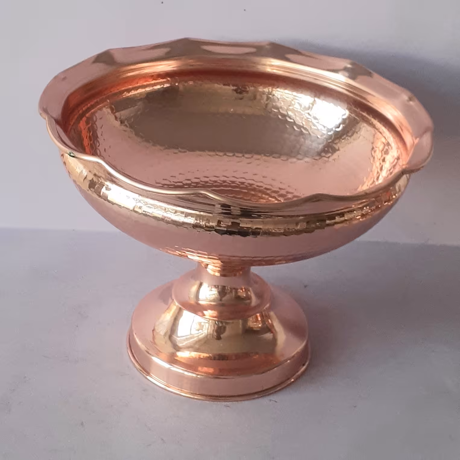 آجیل خوری مسی هنر قطر  23   تک پایه  نانو شده، ارسال رایگان 