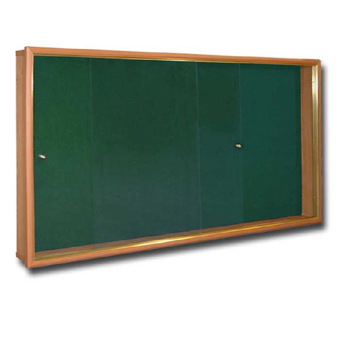 خرید تابلو اعلانات ام دی اف قاب دار شیشه خور مهرگان سایز 120 × 90 سانتی متر