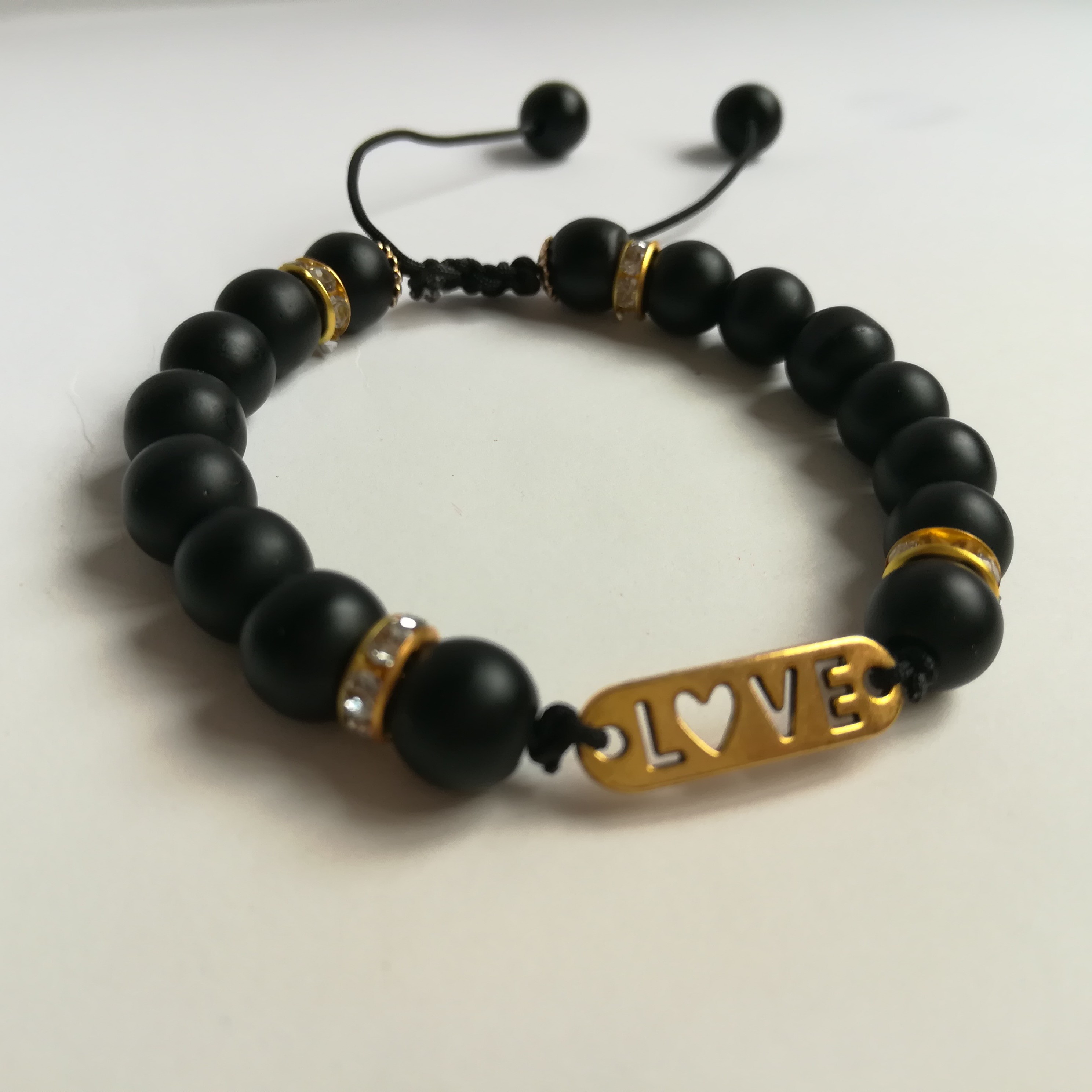 دستبند کشویی طرح LOVE