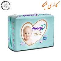 پوشک کامل بچه هانیز چسبی سایز 4 بسته 34 عددی