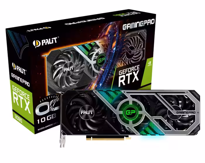 کارت گرافیک  پلیت مدل GeForce RTX 3080 GamingPro OC حافظه 10 گیگابایت