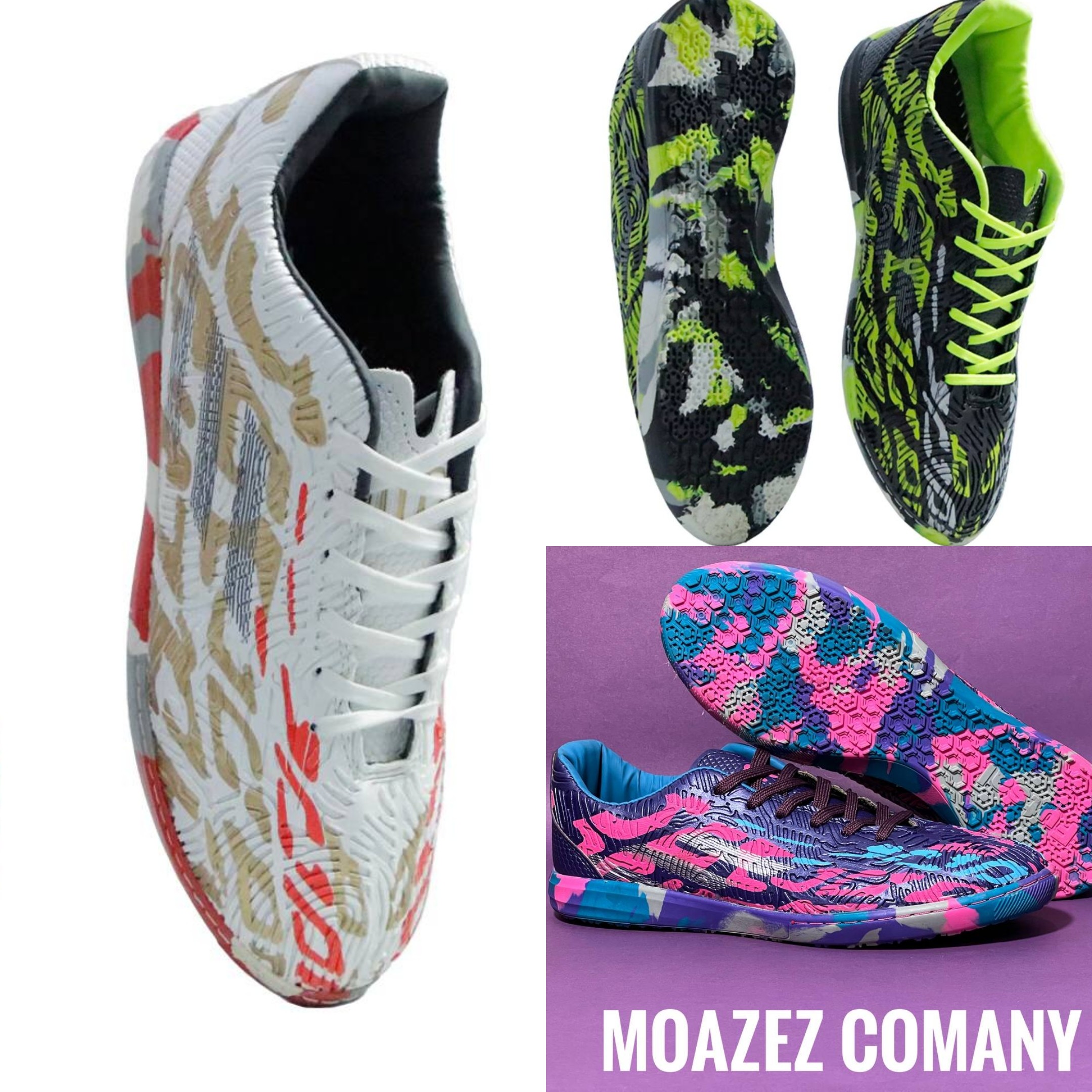 کفش فوتسال آدیداس توتال زیره لاستیک ضد سر ( سوت کش ) فوتبال سالنی Adidas Total ( 30 تا 45 ) مردانه پسرانه زنانه