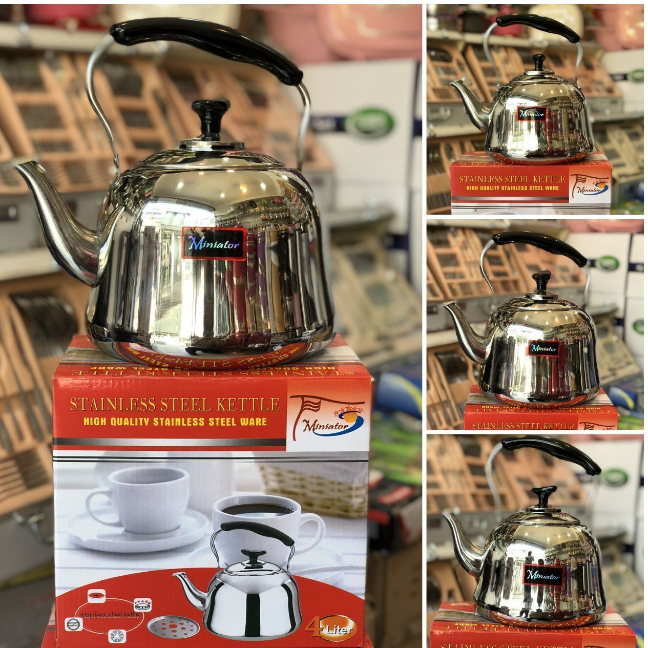 کتری تک استیل  پنج لیتری ضخیم خارجی درجه 1