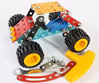 بازی ساختنی فلزی ماشین کوهستان 147 قطعه