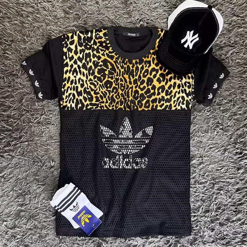 تیشرت آدیداس تیکه خور نخی جلو تور