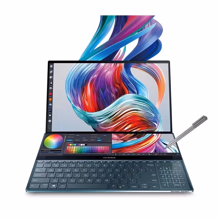 لپ تاپ ایسوس مدل ZenBook Pro Duo UX581GV با پردازنده i9 و صفحه نمایش لمسی