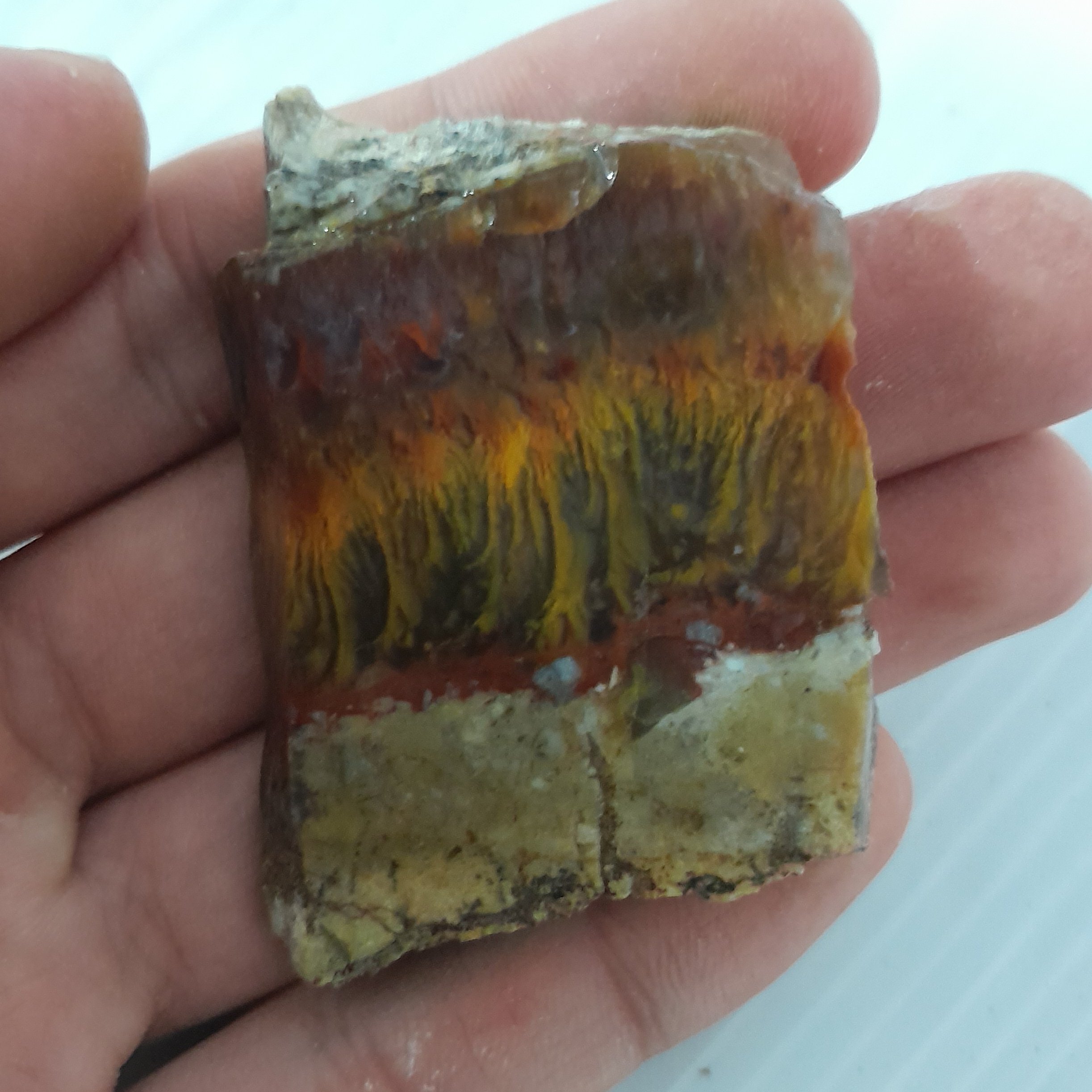 اسلایس سنگ عقیق منظره کد 140