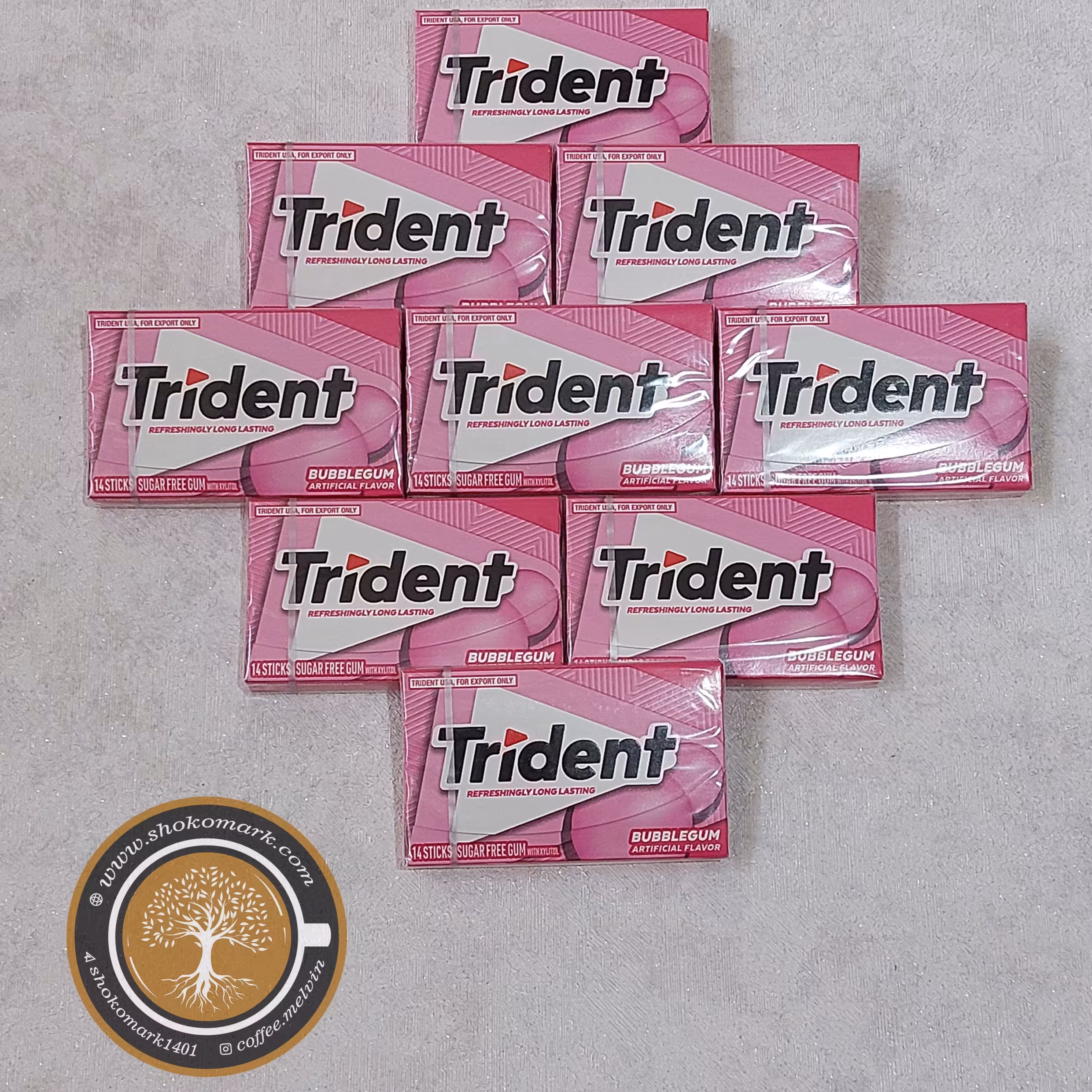 آدامس تریدنت بدون شکر بادکنکی