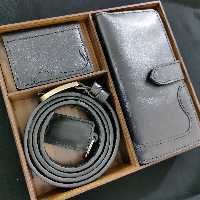 ست کیف و کمربند چرم