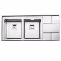 سینک باکسی استیل البرز مدل 950 توکار