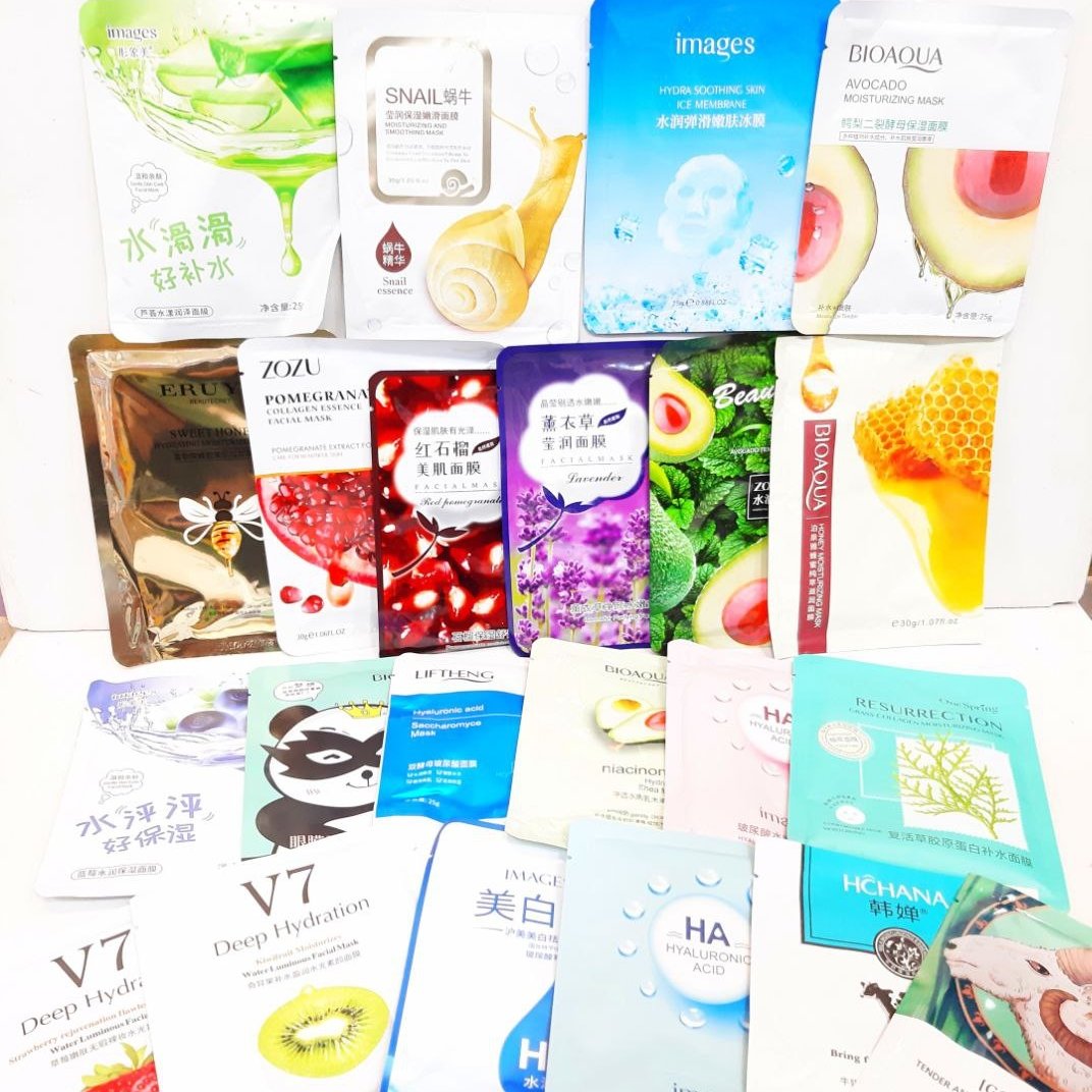 ماسک ورقه ای صورت حداقل خرید 4عدد