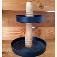 استند دو طبقه چوبی