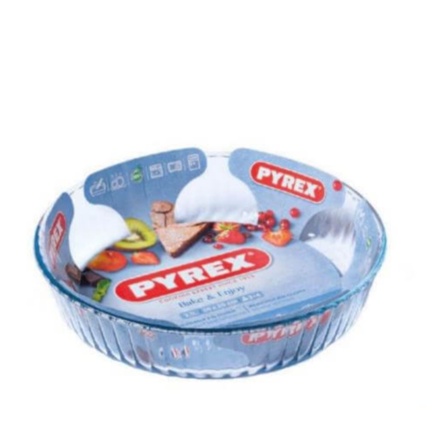 تابه پخت کیک وپیتزا پیرکس فرانسه سایز26-پیتزاخوری گود پیرکس فرانسه