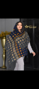 شال نخی منگوله دار بهاره