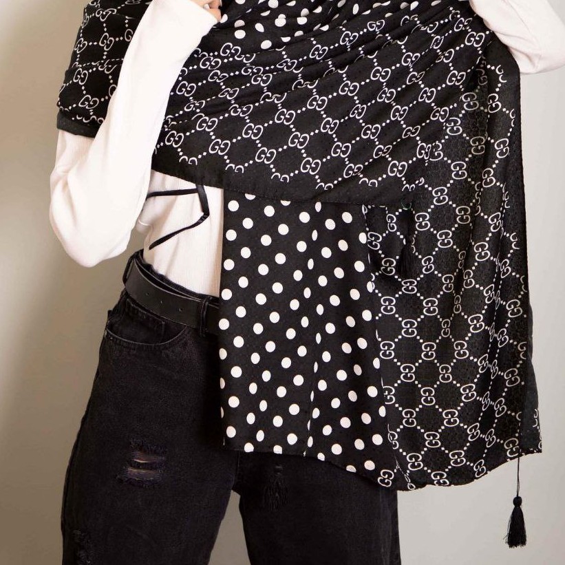 شال نخی منگوله دار عیدانه