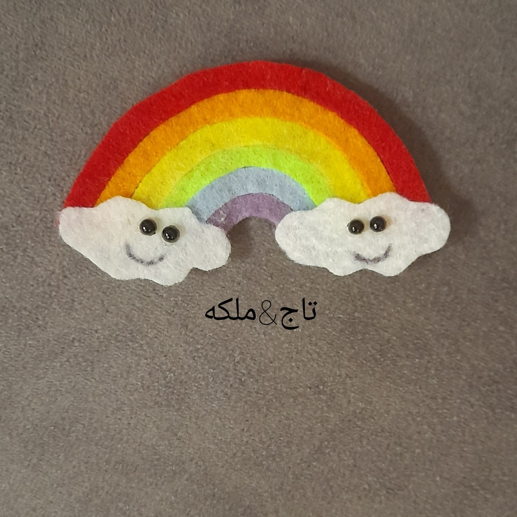 تاپر رنگین کمان نمدی،گیفت رنگین کمان ، سرمدادی رنگین کمان