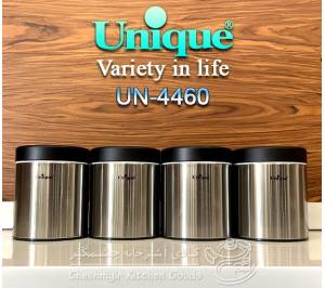 بانکه حبوبات سفید پنجره دار 4 سایز کد UN_5995