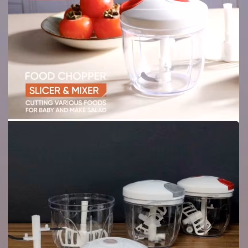 خرد کن و مخلوط کن دستی ایگوری 4 تیغه دستی هم میکسره هم غذاسازه هم همزنه