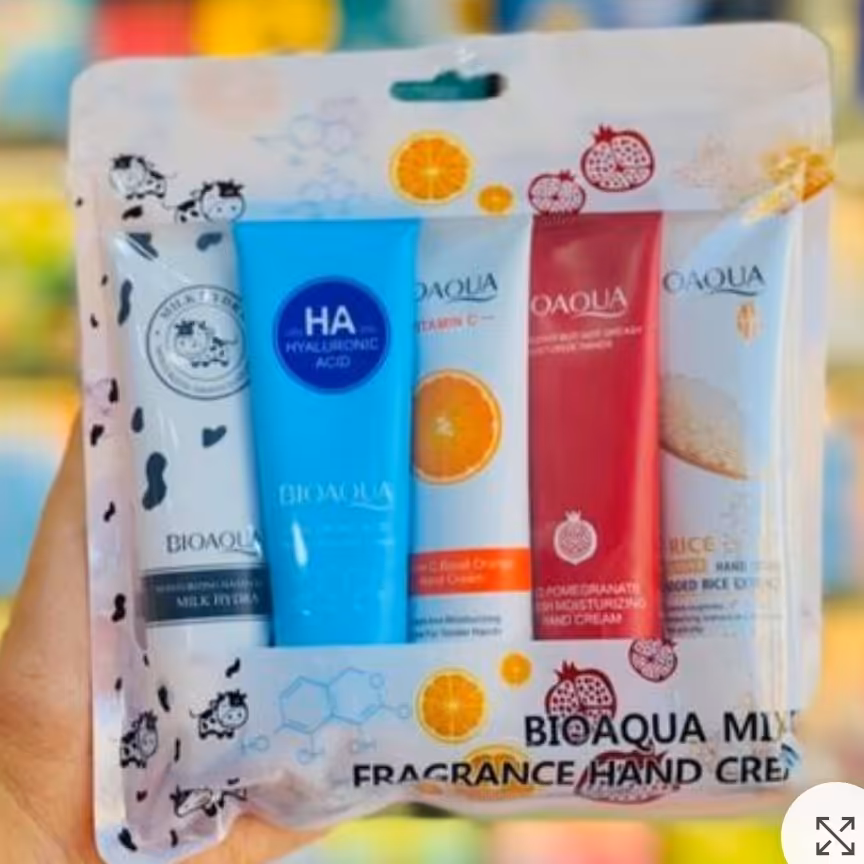 پک کرم دست 5عددی طرح جدید بیوآکوا BIOAQUA

