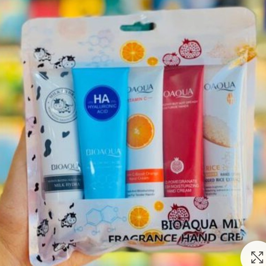 پک کرم دست 5عددی طرح جدید بیوآکوا BIOAQUA