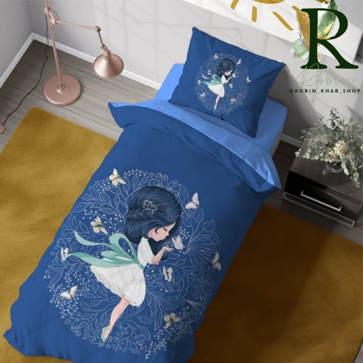 روتختی سه بعدی تخفیف ویژه تکنفره ترک پنج تکه طرح عروسکی