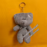 جا سوئیچی خرسی رنگ طوسی (پولیش مخملی)‌‌‌