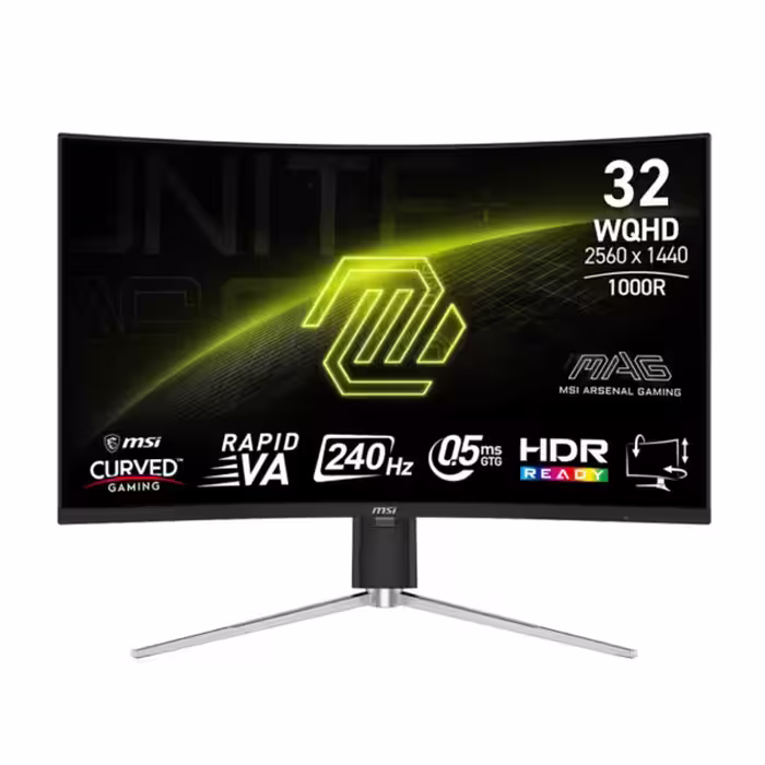 مانیتور گیمینگ خمیده ام اس آی مدل MAG 325CQRXF E2 سایز 32 اینچ