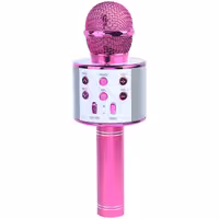 اسپیکر میکروفنی با قابلیت تغییر و ضبط صدا رنگ صورتی