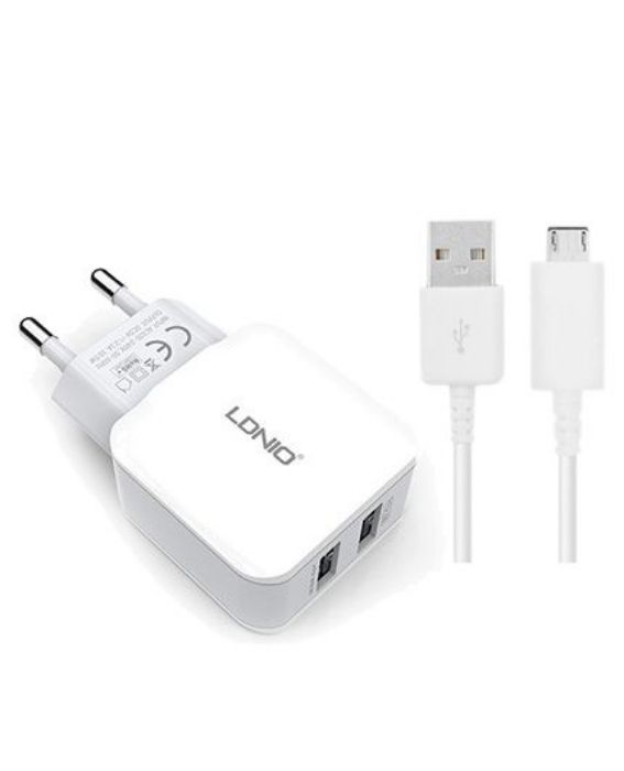 شارژر دیواری الدینیو مدل DL-220 (دو پورت)