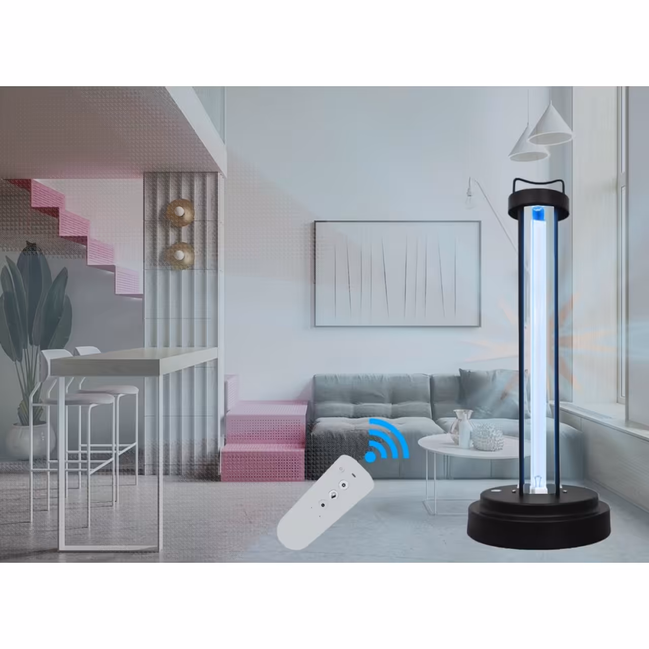 دستگاه استریل و ضدعفونی کننده سطوح و اتاق پرتابل uvc