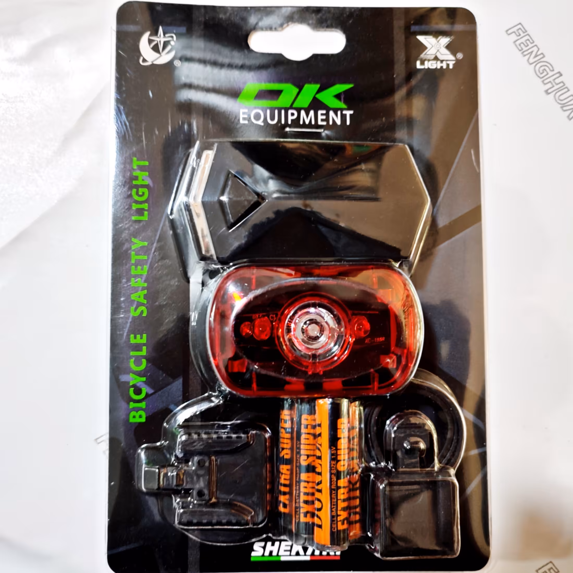 چراغ جلو و عقب برند OK مناسب دوچرخه 
