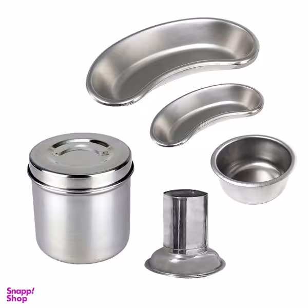 رسیور و گالی ‌پات و جای ‌آبسلانگ و جاپنبه‌ای مدل Rsgmapl مجموعه 5 عددی