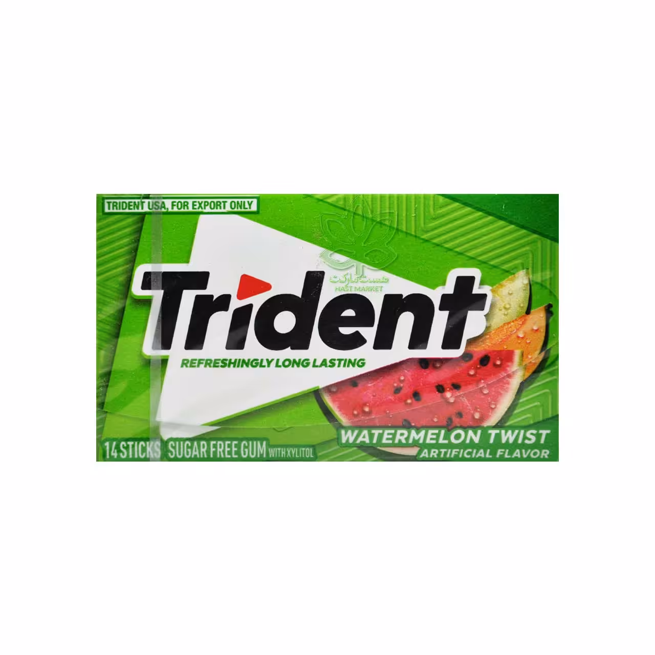 آدامس هندوانه و طالبی ( بدون شکر ) تریدنت – trident